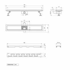Caniveau De Douche Fendu 70cm Argent -HOME24 Ventes 0289099a49ac4ab49333e02abe09de33