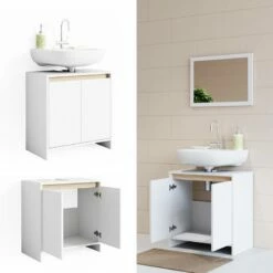 Meuble Sous-lavabo Emma Blanc/sonoma -HOME24 Ventes 03a7c762f9c441778e19de99f49feebf