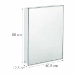 Armoire De Toilette Avec Miroir SDB -HOME24 Ventes 04918b15cd81448a88865f5f652288cf