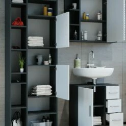 Salle De Bain Ilias Anthracite (3 élém.) -HOME24 Ventes 09609008c69e476aa5f9b8b3b7a3bc5d