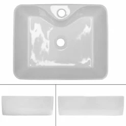 Vasque Carrée 480x380x140mm Blanc -HOME24 Ventes 0c36724390d14c4eb2962990cb2cb9fe 1