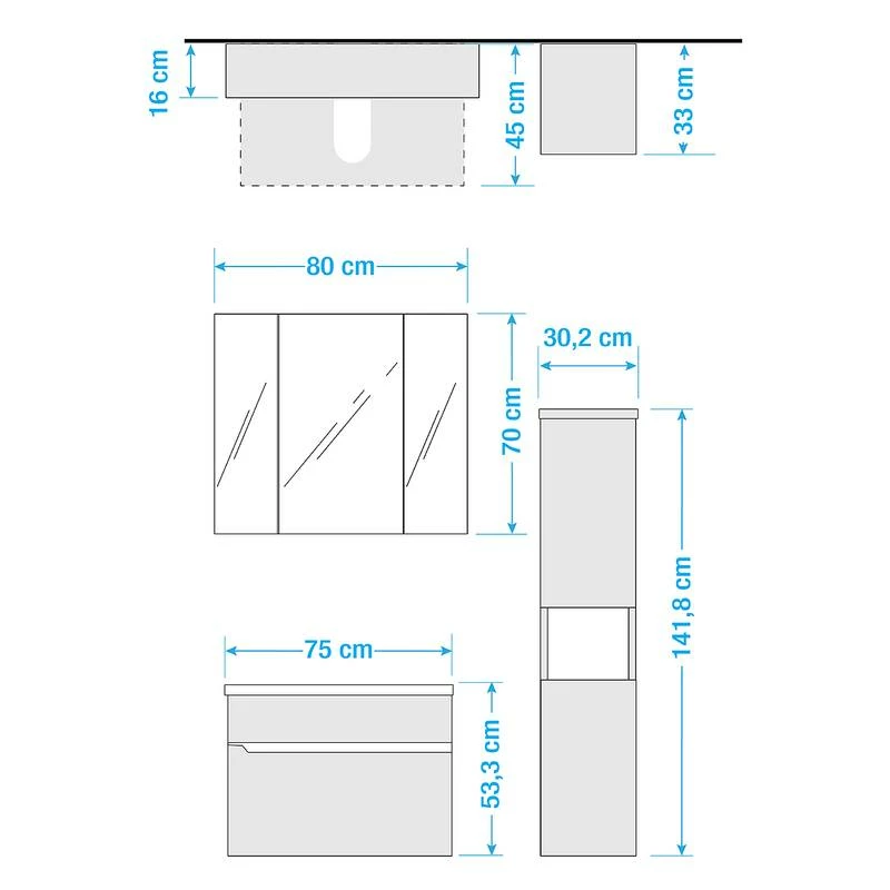 Salle De Bain Tiberio IV (3 éléments) 18 Salle De Bain Tiberio IV (3 éléments) – Image 16