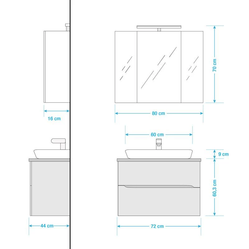 Salle De Bain Tiberio VI (2 éléments) 10 Salle De Bain Tiberio VI (2 éléments) – Image 8