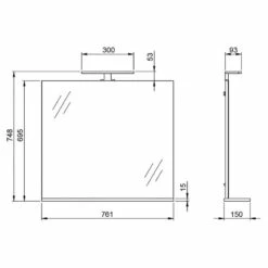Salle De Bain Arvada IV (2 éléments) -HOME24 Ventes 1000205935 200221 13364000052 SKETCH DETAILS P000000001000205935 sketch