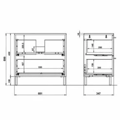 Salle De Bain Arvada II (5 éléments) -HOME24 Ventes 1000205937 200221 13364300091 SKETCH DETAILS P000000001000205937 sketch