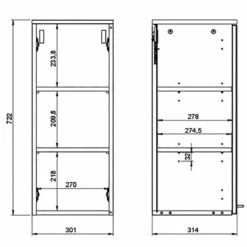 Salle De Bain Arvada II (5 éléments) -HOME24 Ventes 1000205937 200221 13364300092 SKETCH DETAILS P000000001000205937 sketch