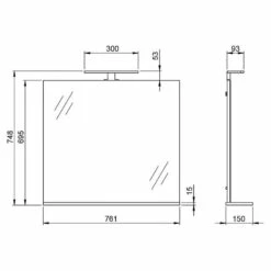 Salle De Bain Arvada V (5 éléments) -HOME24 Ventes 1000205938 200221 13364400114 SKETCH DETAILS P000000001000205938 sketch