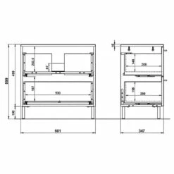 Salle De Bain Arvada V (5 éléments) -HOME24 Ventes 1000205938 200221 13364400115 SKETCH DETAILS P000000001000205938 sketch