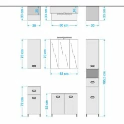Salle De Bain Buca IV (5 éléments) -HOME24 Ventes 1000207464 200304 15015000151 SKETCH DETAILS P000000001000207464 sketch