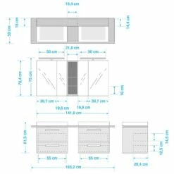Salle De Bain Duo II (4 éléments) 29 Salle De Bain Duo II (4 éléments) -HOME24 Ventes 1000209348 200427 14503800018 SKETCH DETAILS P000000001000209348 sketch