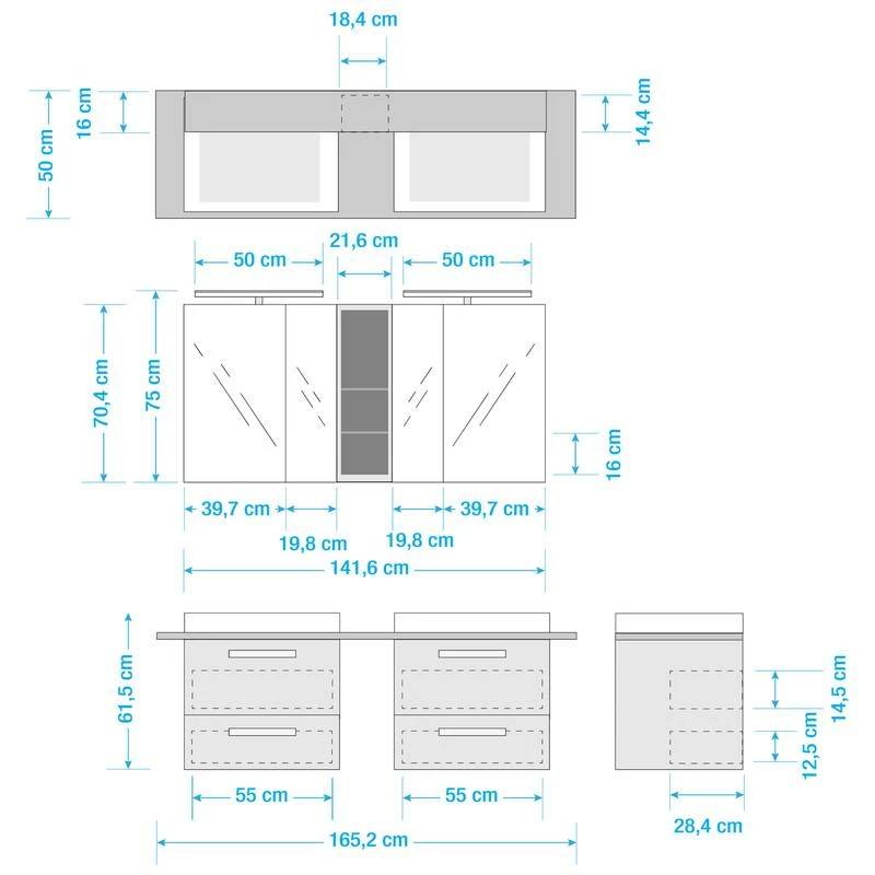 Salle De Bain Duo II (4 éléments) 20 Salle De Bain Duo II (4 éléments) – Image 18