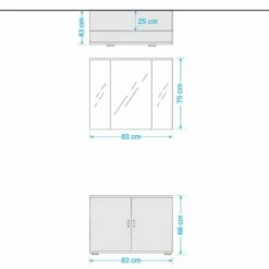 Salle De Bain Jasmund II (2 éléments) -HOME24 Ventes 1000231411 201203 08082800110 SKETCH DETAILS P000000001000231411 sketch