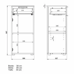 Meuble Bas Avino -HOME24 Ventes 1000262238 210428 14101800008 SKETCH DETAILS P000000001000262238 sketch