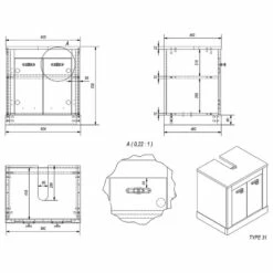 Meuble Sous Lavabo Lewk 18 Meuble Sous Lavabo Lewk -HOME24 Ventes 1000281701 210728 08081900018 SKETCH DETAILS P000000001000281701 sketch