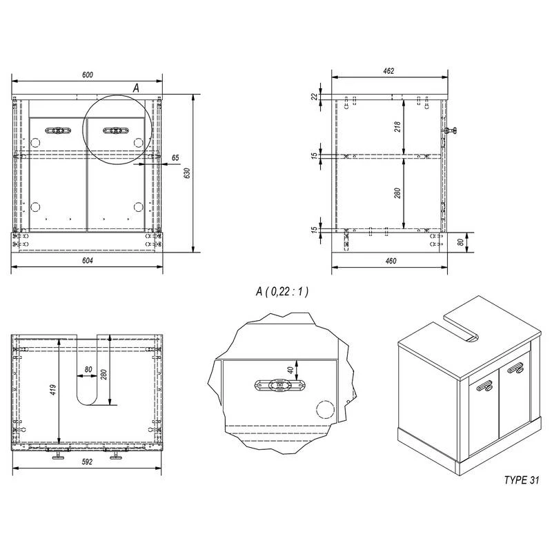 Meuble Sous Lavabo Lewk 10 Meuble Sous Lavabo Lewk – Image 8