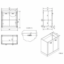 Meuble Avec Vasque Lewk I -HOME24 Ventes 1000281710 210728 08082400089 SKETCH DETAILS P000000001000281710 sketch