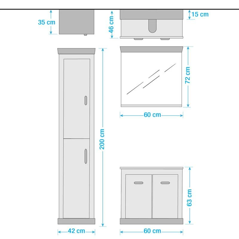 Salle De Bain Lewk III (3 éléments) 15 Salle De Bain Lewk III (3 éléments) – Image 13
