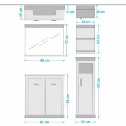 Salle De Bain Lewk X (4 éléments) -HOME24 Ventes 1000281716 210728 08082900169 SKETCH DETAILS P000000001000281716 sketch