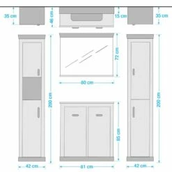 Salle De Bain Lewk XII (4 éléments) -HOME24 Ventes 1000281727 210728 08083800336 SKETCH DETAILS P000000001000281727 sketch