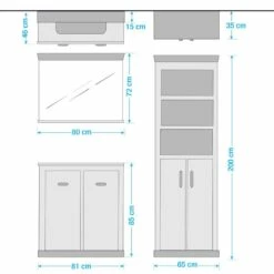 Salle De Bain Lewk XIII (3 éléments) -HOME24 Ventes 1000281729 210728 08084000371 SKETCH DETAILS P000000001000281729 sketch