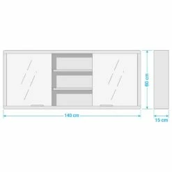 Armoire De Toilette TRANGLE Larg. 140 Cm 39 Armoire De Toilette TRANGLE Larg. 140 Cm -HOME24 Ventes 1000292015 220914 500 SKETCH DETAILS P000000001000292015 sketch