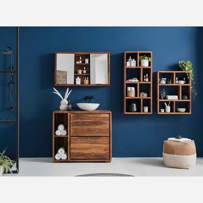 Meuble Avec Vasque TRANGLE 2 Tiroirs 4 Meuble Avec Vasque TRANGLE 2 Tiroirs – Image 2