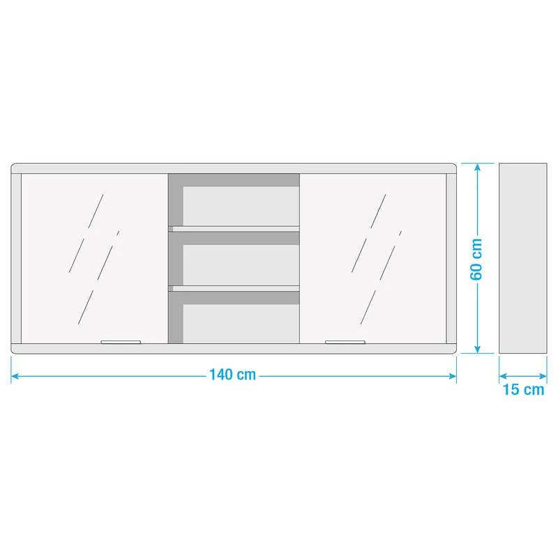 Salle De Bain TRANGLE - 2 élém. - 140 Cm 21 Salle De Bain TRANGLE - 2 élém. - 140 Cm – Image 19
