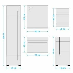Salle De Bain Farson XI (5 éléments) -HOME24 Ventes 1000305928 211118 065111000573 SKETCH DETAILS P000000001000305928 sketch