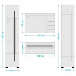 Salle De Bain Farson XXI (4 éléments) -HOME24 Ventes 1000305939 211118 065112000582 SKETCH DETAILS P000000001000305939 sketch