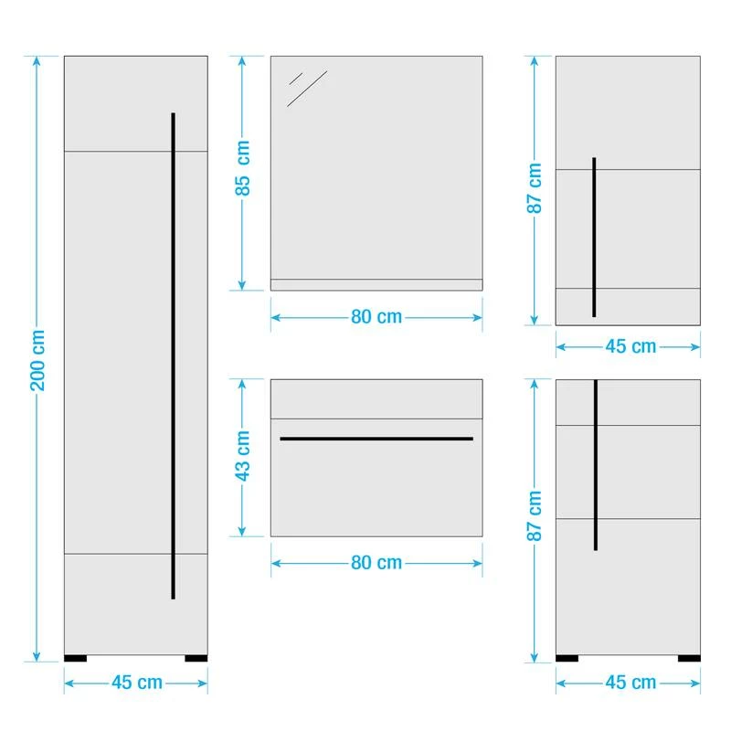 Salle De Bain Farson X (5 éléments) 14 Salle De Bain Farson X (5 éléments) – Image 12