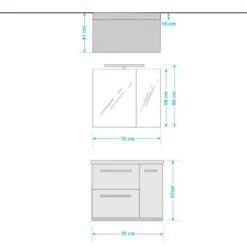 Salle De Bain Crown I (2 éléments) -HOME24 Ventes 1000366129 220811 500 SKETCH DETAILS P000000001000366129 sketch