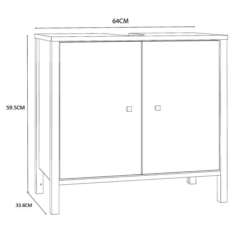 Meuble Sous Lavabo Kavala II 9 Meuble Sous Lavabo Kavala II – Image 7