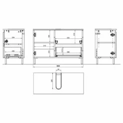 Salle De Bain Torrance I (5 éléments) 39 Salle De Bain Torrance I (5 éléments) -HOME24 Ventes 1000370052 230215 501 SKETCH DETAILS P000000001000370052 sketch