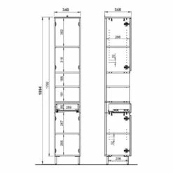 Salle De Bain Torrance XI (4 éléments) -HOME24 Ventes 1000370067 230215 503 SKETCH DETAILS P000000001000370067 sketch