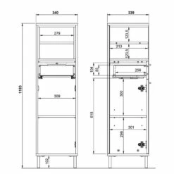 Armoire Midi Loria 34 Cm 15 Armoire Midi Loria 34 Cm -HOME24 Ventes 1000372694 230315 500 SKETCH DETAILS P000000001000372694 sketch