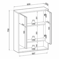 Armoire De Toilette Linkuva -HOME24 Ventes 1000392946 230830 500 SKETCH DETAILS P000000001000392946 sketch