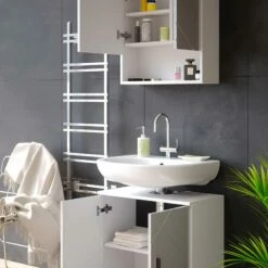 Salle De Bain Irma Blanc Brillant(2 él.) -HOME24 Ventes 14c01aac8fe34cb5a739684c5e40d673