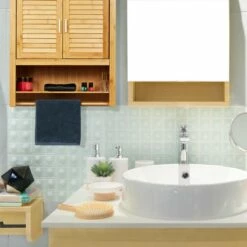 Armoire Salle De Bain LAMELL Bambou -HOME24 Ventes 1770e0d7b89c4491a1242bfebbddd51c