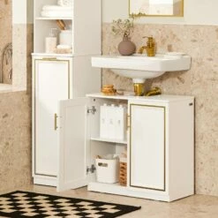 Meuble Sous Lavabo BZR86-W -HOME24 Ventes 193c9fe7cb5e40d7b02a3bab4a3f663d