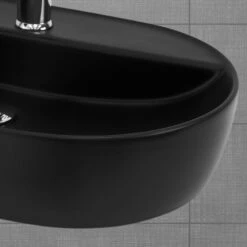 Lavabo Ovale 60x40x12cm Noir Céramique 13 Lavabo Ovale 60x40x12cm Noir Céramique -HOME24 Ventes 19e0dd4ed46e406fb970e962fa17b13b