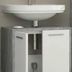 Meuble Sous-lavabo Kiko Béton/blanc 14 Meuble Sous-lavabo Kiko Béton/blanc -HOME24 Ventes 2509ddec04aa4b96ab1e3c34e65b3ab1
