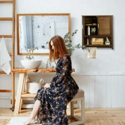 Armoire Suspendue LAMELL SDB Brun Foncé -HOME24 Ventes 2dd7a98db331435ea832257a8c681821