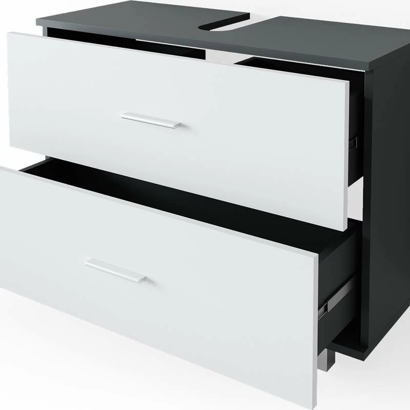 Meuble Sous-lavabo Ilias Sonoma/blanc 12 Meuble Sous-lavabo Ilias Sonoma/blanc – Image 10