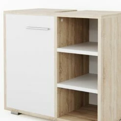 Meuble Sous-lavabo Perry Chêne/blanc -HOME24 Ventes 3034c0a578b84f0f90373c67d46b093d