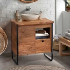 Azur - Petit Meuble Salle De Bain Indust -HOME24 Ventes 30894341a7cc434e91760ab7b3b9c42f