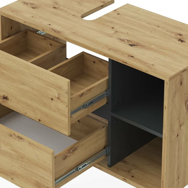 Meuble Sous-lavabo Viola Artisan/gris 8 Meuble Sous-lavabo Viola Artisan/gris – Image 6