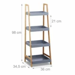 Étagère Salle De Bain Bambou 4 Niveaux -HOME24 Ventes 370a1811ff5f4d8dbf4339ee3b5d5793