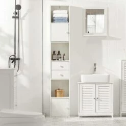 Meuble Colonne De Salle De Bain STR10-W -HOME24 Ventes 3a8ea965e62543829c705dca7ff8d15b