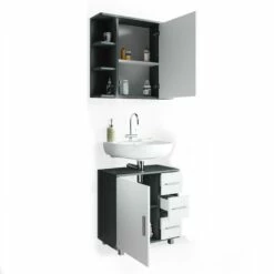 Salle De Bain Ilias Anthracite (2 élém.) -HOME24 Ventes 3bd60596b1014e9ba5d3b9c39468e292
