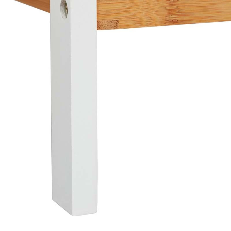 Etagère De Bain En Bambou Blanche 11 Etagère De Bain En Bambou Blanche – Image 9